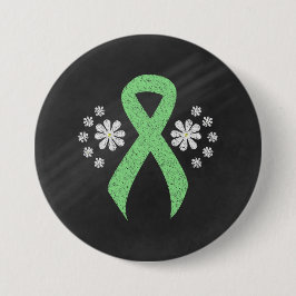 Chapa Redonda De 7 Cm Cinta Verde Claro en Pizarra