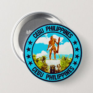 Chapa Redonda De 7 Cm Ciudad de Cebu