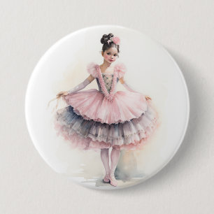 Chapa Redonda De 7 Cm Clara (Cabello Negro) de El Cascanueces Ballet