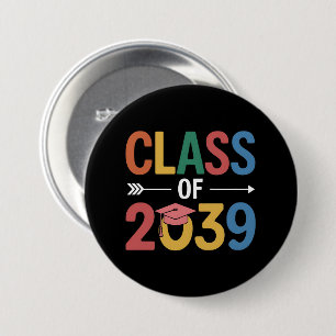 Chapa Redonda De 7 Cm Clase genial de 2039 graduación de último año 2039
