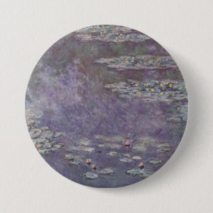 Chapa Redonda De 7 Cm Claude Monet - Water Lilies