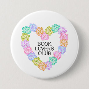 Chapa Redonda De 7 Cm Club de Amantes de Libros