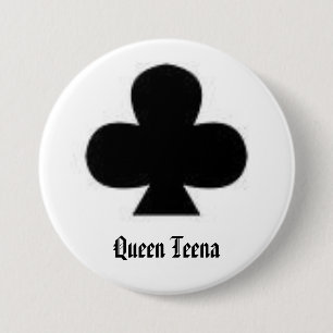 Chapa Redonda De 7 Cm club, reina Teena