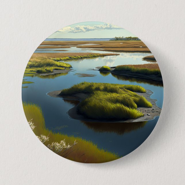 Chapa Redonda De 7 Cm Coastal Tranquility (Anverso)