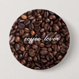 Chapa Redonda De 7 Cm Coffee lover