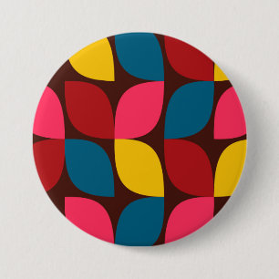 Chapa Redonda De 7 Cm Colorida, moderna, moderna, moderna y de moda abst