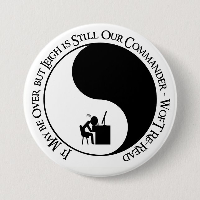 Chapa Redonda De 7 Cm Comandante Leigh (Anverso)