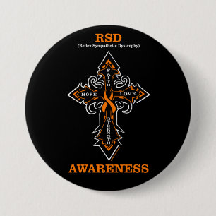 Chapa Redonda De 7 Cm Conciencia cruzada...RSD