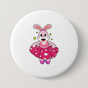 Chapa Redonda De 7 Cm Conejo en Ballet Dance