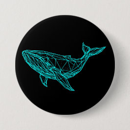 Chapa Redonda De 7 Cm Cool Gamer Whale Button