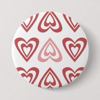 Chapa Redonda De 7 Cm Corazones Adorables de San Valentín – Diseño de Am