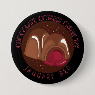 Chapa Redonda De 7 Cm Cordiales de cerezo cubiertos de chocolate