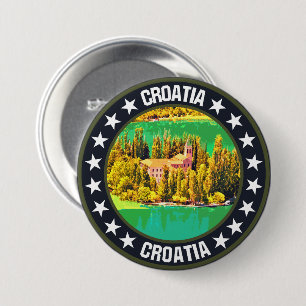 Chapa Redonda De 7 Cm Croacia