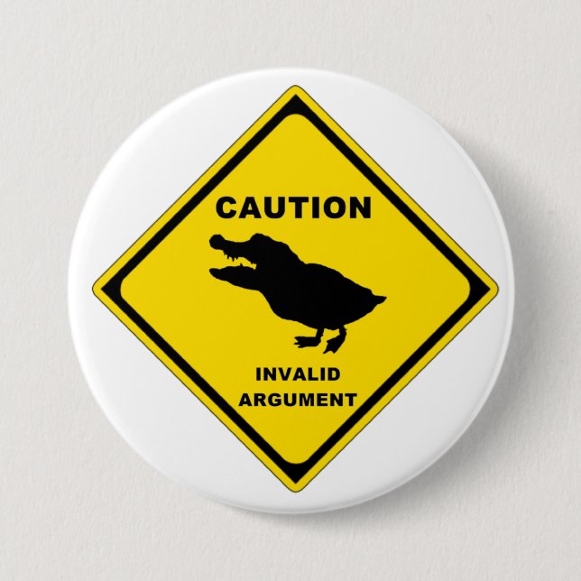 Chapa Redonda De 7 Cm Crocoduck (Anverso)