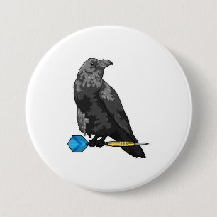 Chapa Redonda De 7 Cm Crow en Darts con Dart
