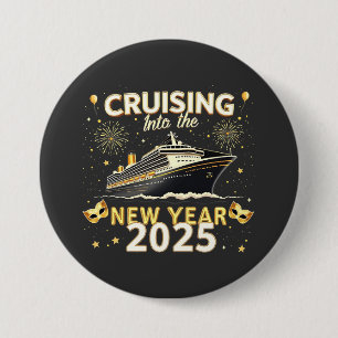 Chapa Redonda De 7 Cm Cruceros por la familia en el Año Nuevo 2025