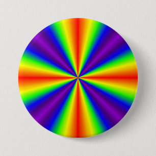 Chapa Redonda De 7 Cm Cruz del Arcoiris