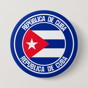 Chapa Redonda De 7 Cm Cuba rodea al blasfemo