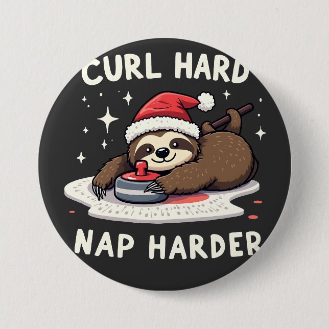 Chapa Redonda De 7 Cm Curl Duras Nap Curling Harder Curling Sport Slomas (Anverso)