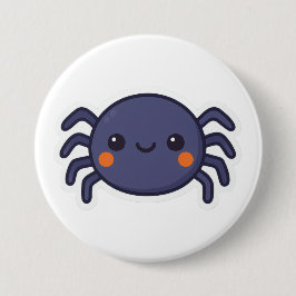 Chapa Redonda De 7 Cm Cute Kawaii Spider