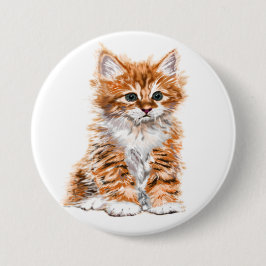 Chapa Redonda De 7 Cm Cute Kitty