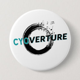 Chapa Redonda De 7 Cm CYOverture Logo Pin