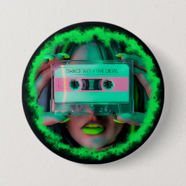 Chapa Redonda De 7 Cm Dance with the Devil Button
