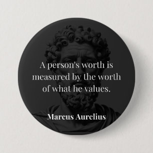 Chapa Redonda De 7 Cm Definición de Valor: Marcus Aurelius en Valores