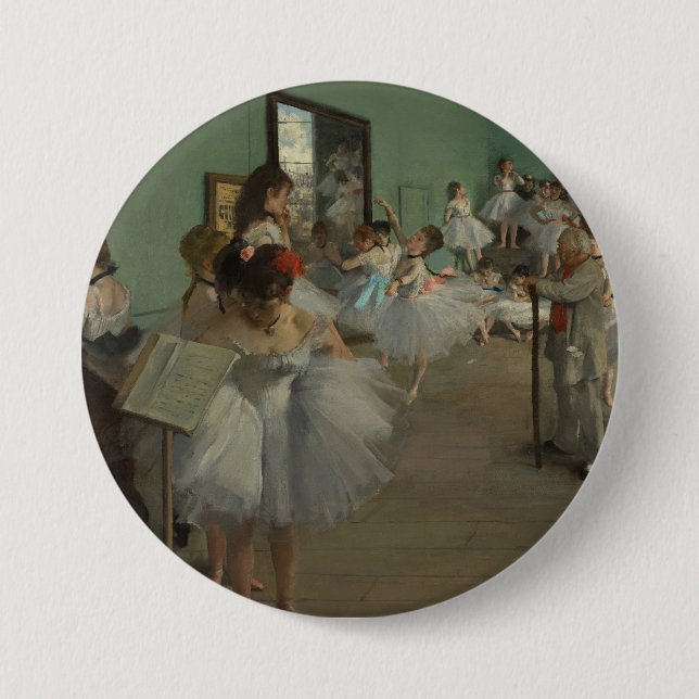 Chapa Redonda De 7 Cm Degas' La Clase De Danza (Anverso)
