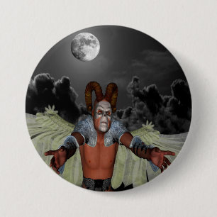 Chapa Redonda De 7 Cm Demonio nocturno