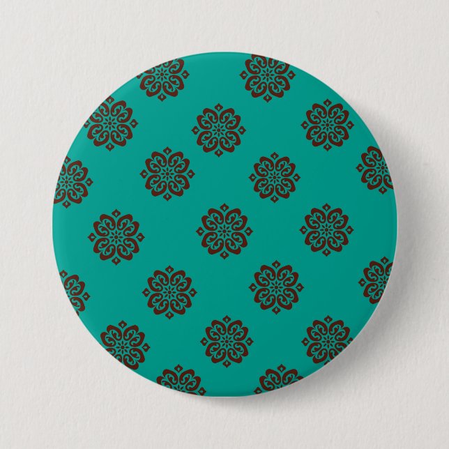 Chapa Redonda De 7 Cm "Desplazamientos de Crimson - Elegancia audaz" (Anverso)