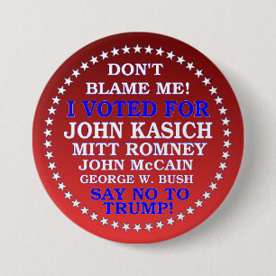 Chapa Redonda De 7 Cm ¡Di no a Trump!