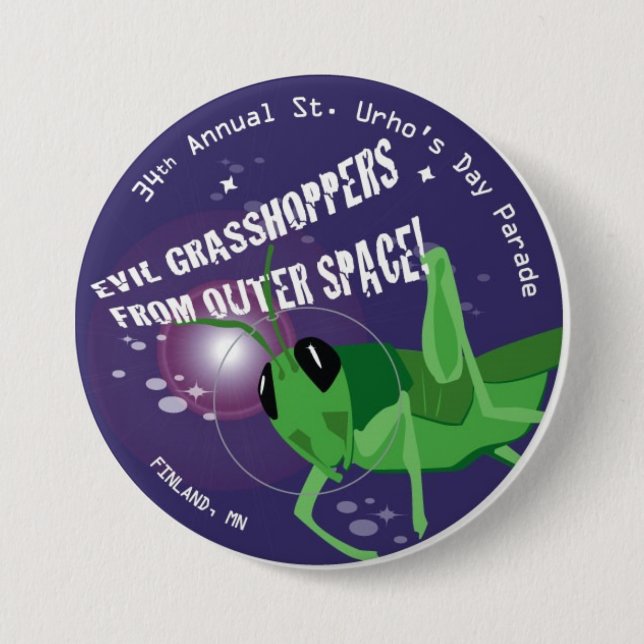 Chapa Redonda De 7 Cm Día 2009 del St. Urho (Anverso)