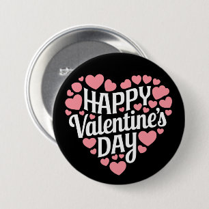 Chapa Redonda De 7 Cm Día de San Valentín Divertido Feliz Corazón Amor