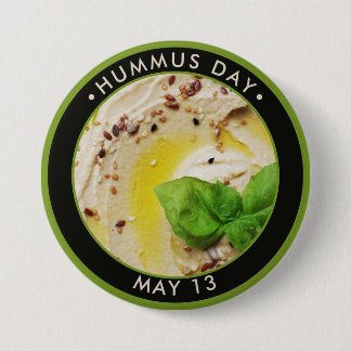 Chapa Redonda De 7 Cm Día del Hummus