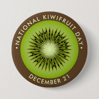 Chapa Redonda De 7 Cm Día Nacional de Kiwifruta