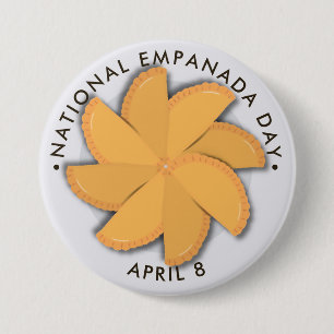 Chapa Redonda De 7 Cm Día Nacional de la Empanada