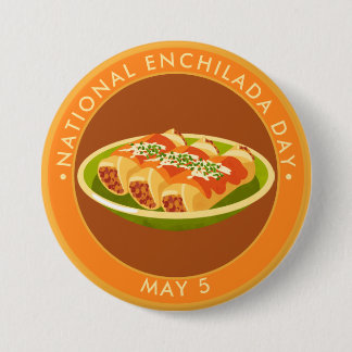 Chapa Redonda De 7 Cm Día Nacional de la Enchilada