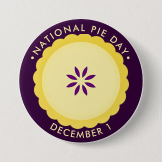 Chapa Redonda De 7 Cm Día Nacional del Pie, diciembre