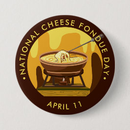 Chapa Redonda De 7 Cm Día Nacional del Queso