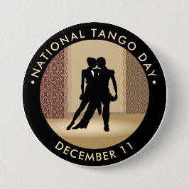 Chapa Redonda De 7 Cm Día Nacional del Tango, bailarinas
