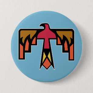 Chapa Redonda De 7 Cm diseño colorido de Thunderbird