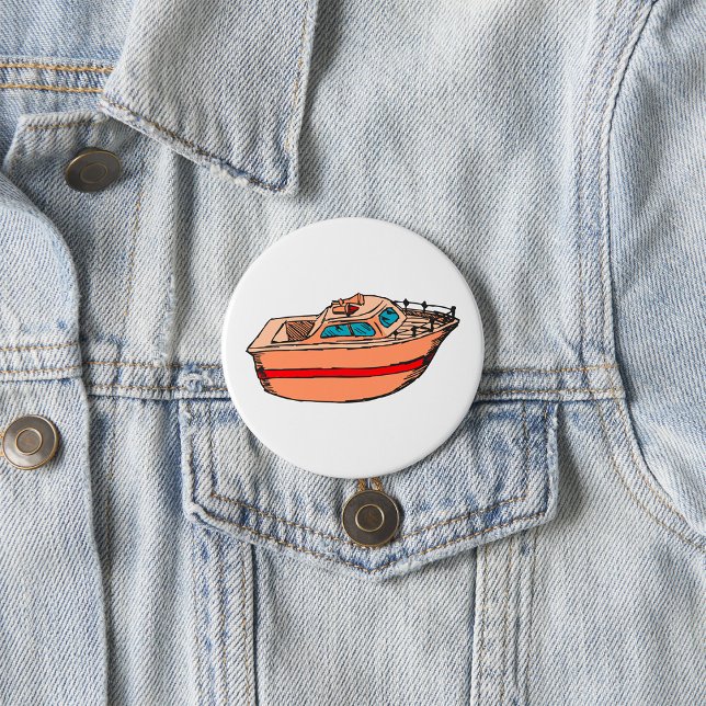Chapa Redonda De 7 Cm Diseño de barcos náuticos Nautical Ilustracion (Subido por el creador)