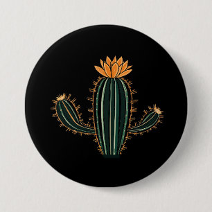 Chapa Redonda De 7 Cm Diseño de planta del desierto de cactus lindo - Bo