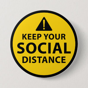 Chapa Redonda De 7 Cm Distancia social