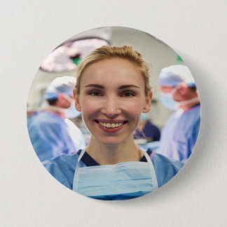 Chapa Redonda De 7 Cm Doctor Photo Customize Personalize