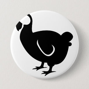 Chapa Redonda De 7 Cm Dodo Bird
