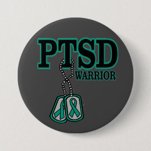 Chapa Redonda De 7 Cm Dogtags/guerrero… PTSD