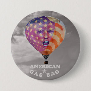 Chapa Redonda De 7 Cm Donald Trump: Bolso de gas americano