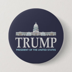 Chapa Redonda De 7 Cm Donald Trump para el presidente